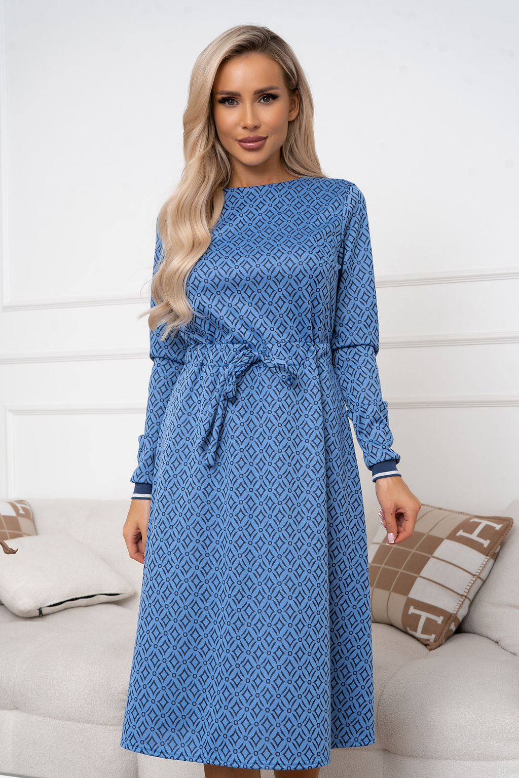 Платье Open Style 6350 синий