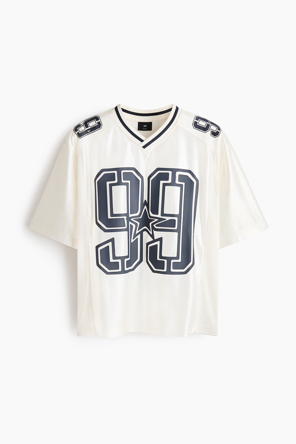 Camiseta estampada de malla Loose Fit - H&m фото 2