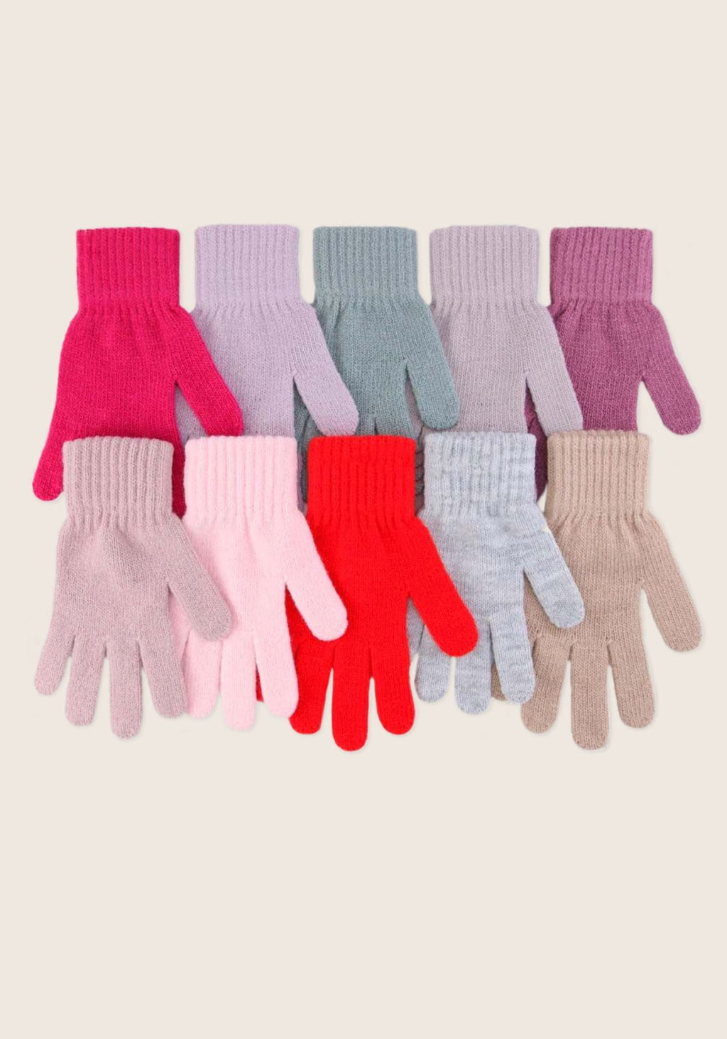 Перчатки для девочки TG-654 ассорти 140 Полярик