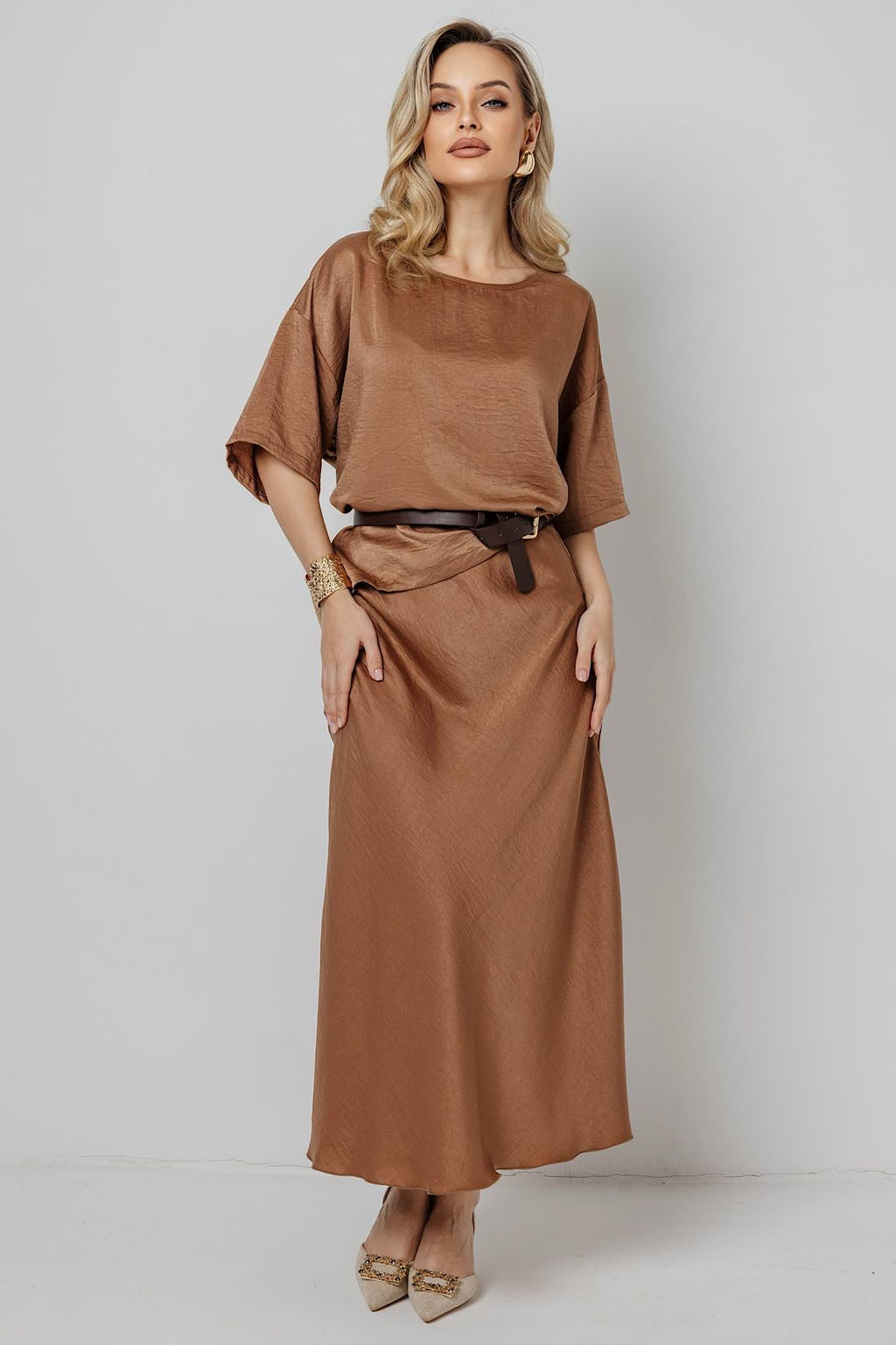 Юбка женская 198/02/Коричневый - Rise фото 3