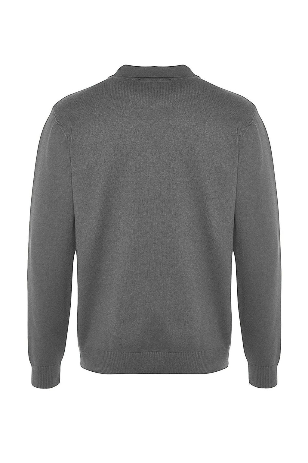 Antrasit Regular Polo Yaka Duz Kazak TMNAW24KZ00067