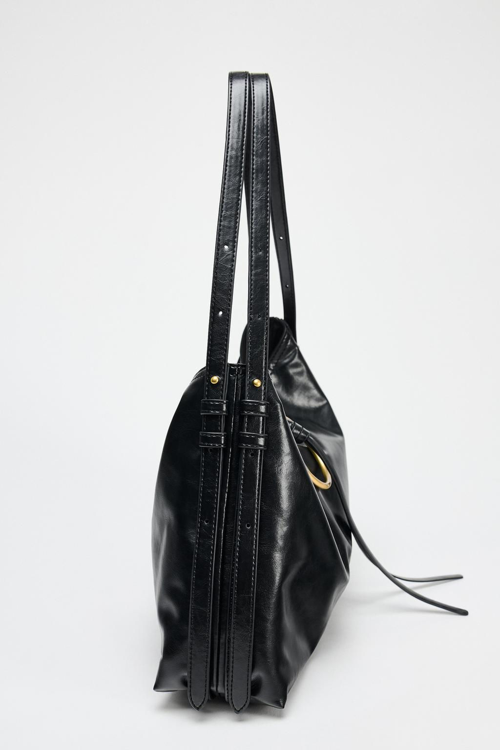 METAL DETAIL BUCKET SHOULDER BAG - Zara фото 5