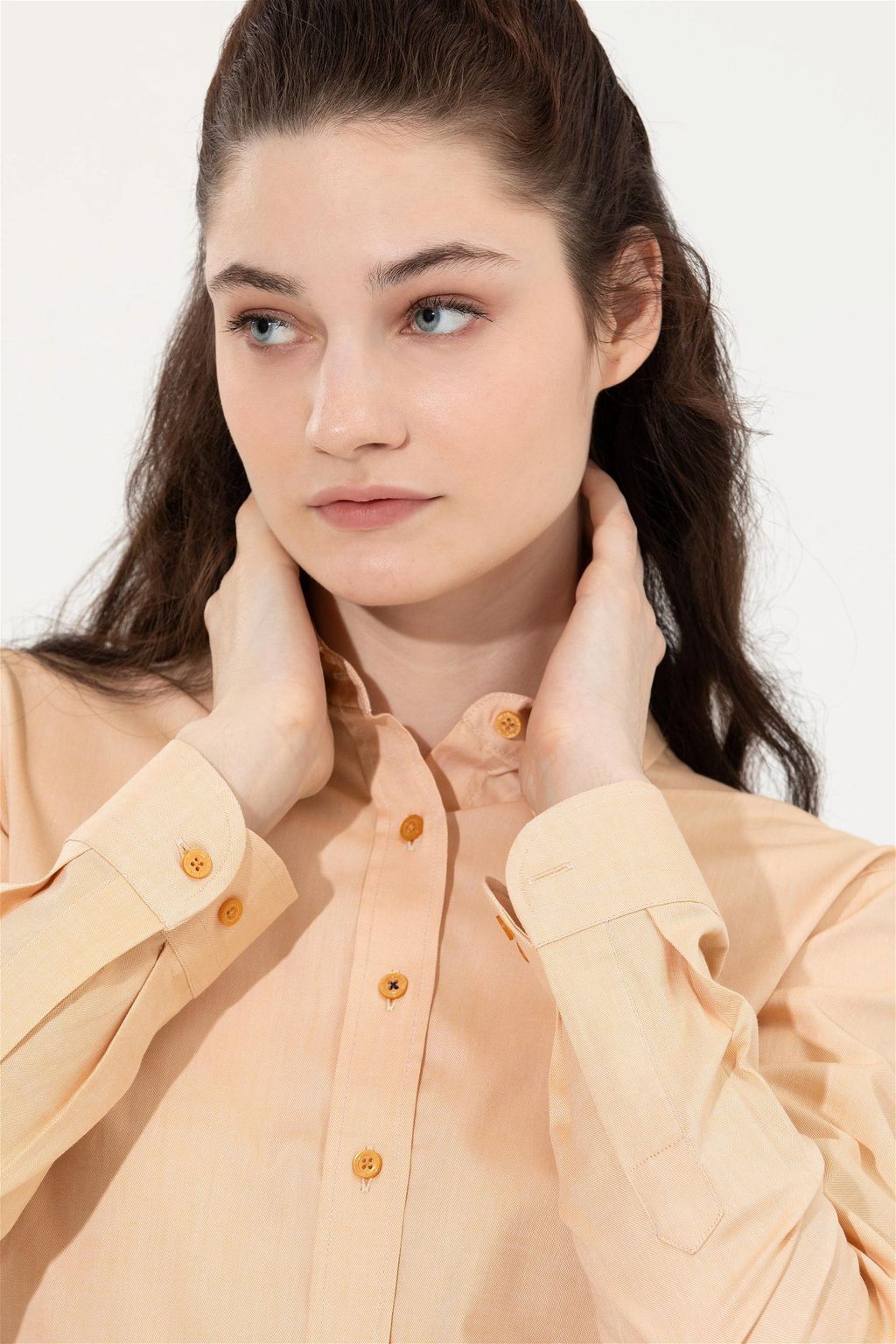 Рубашка женская шафрановая Uzunkol Basic - U.s. polo assn фото 2