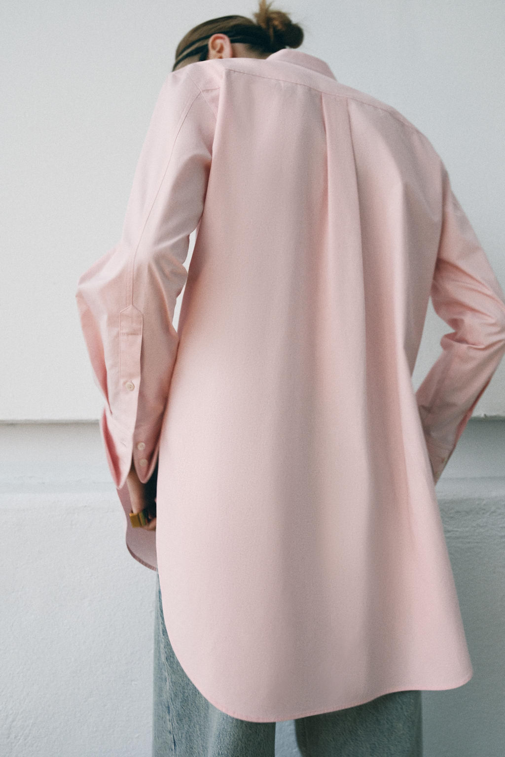 ASYMMETRIC POPLIN SHIRT ZW COLLECTION - Zara фото 11