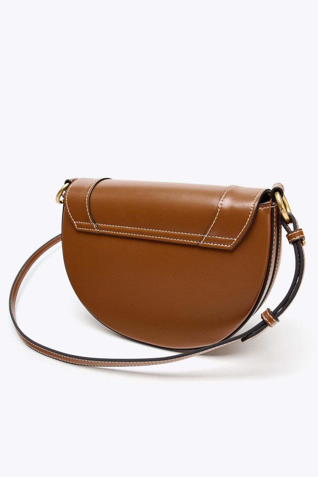 CANVAS STITCH DETAIL CROSSBODY BAG - Zara фото 4