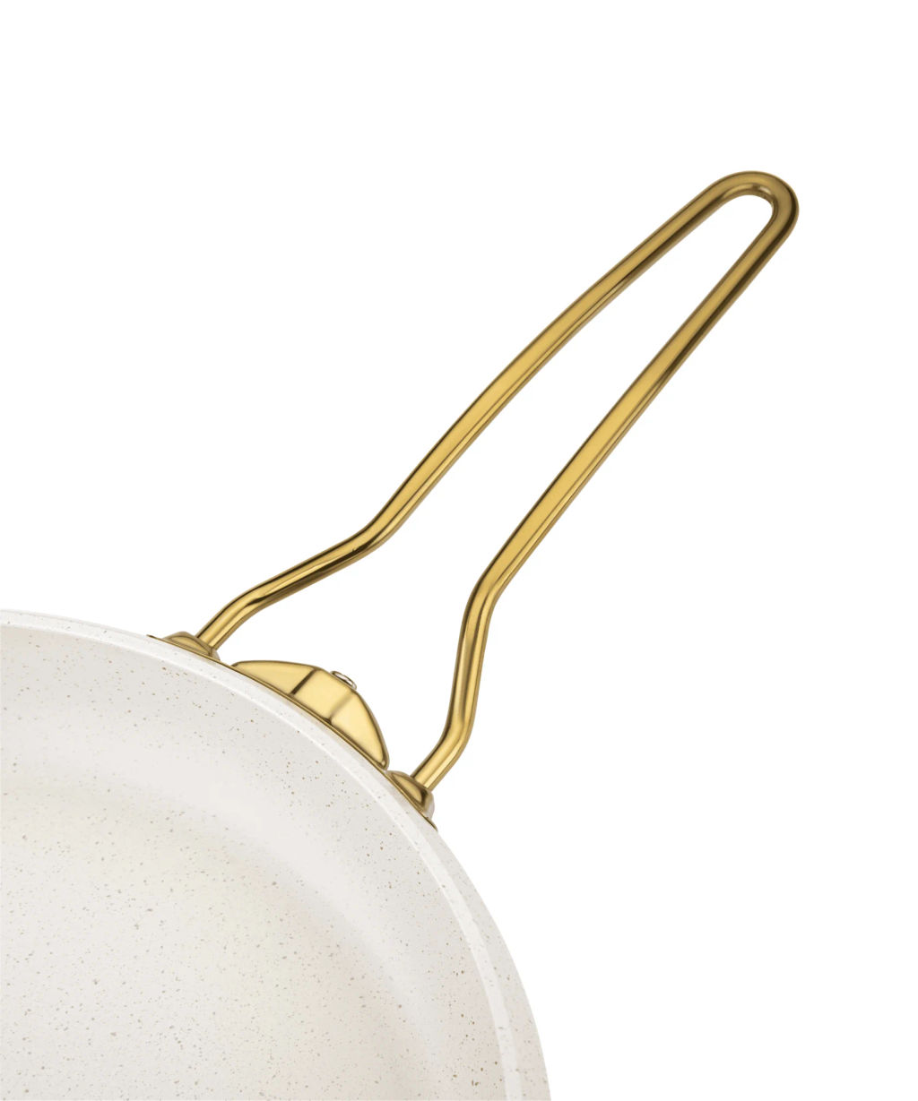 Сковорода с крышкой 26х7 см (2,8 л) с АПП, цвет: айвори, арт. 5051-IVR-26 - D.L.K. фото 2