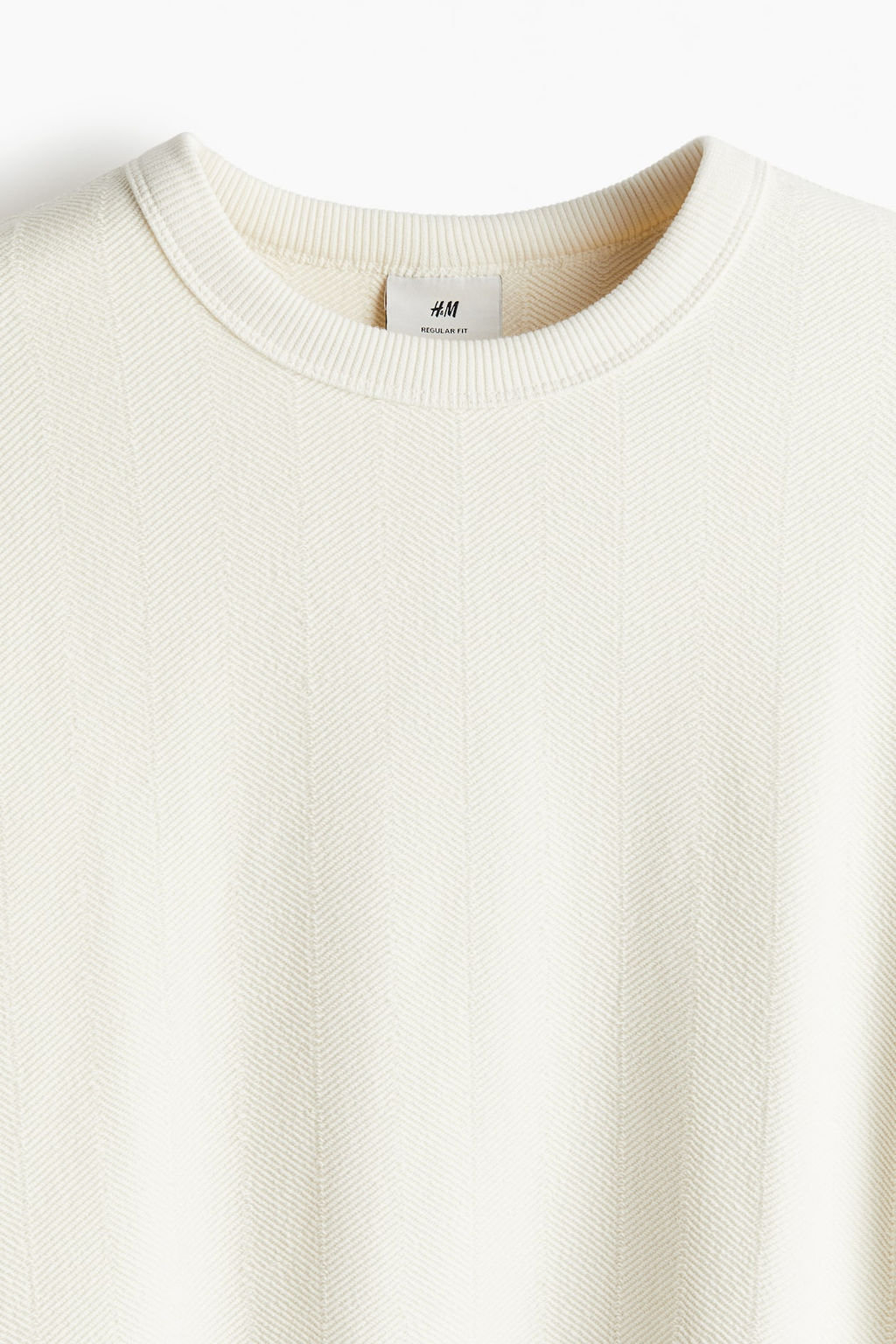 Sudadera con diseno de espiguilla Regular Fit - H&m фото 8