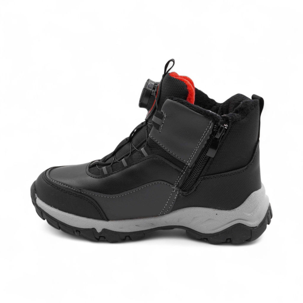 Кроссовки зимние на меху А7731-5 черные - BONCY фото 3