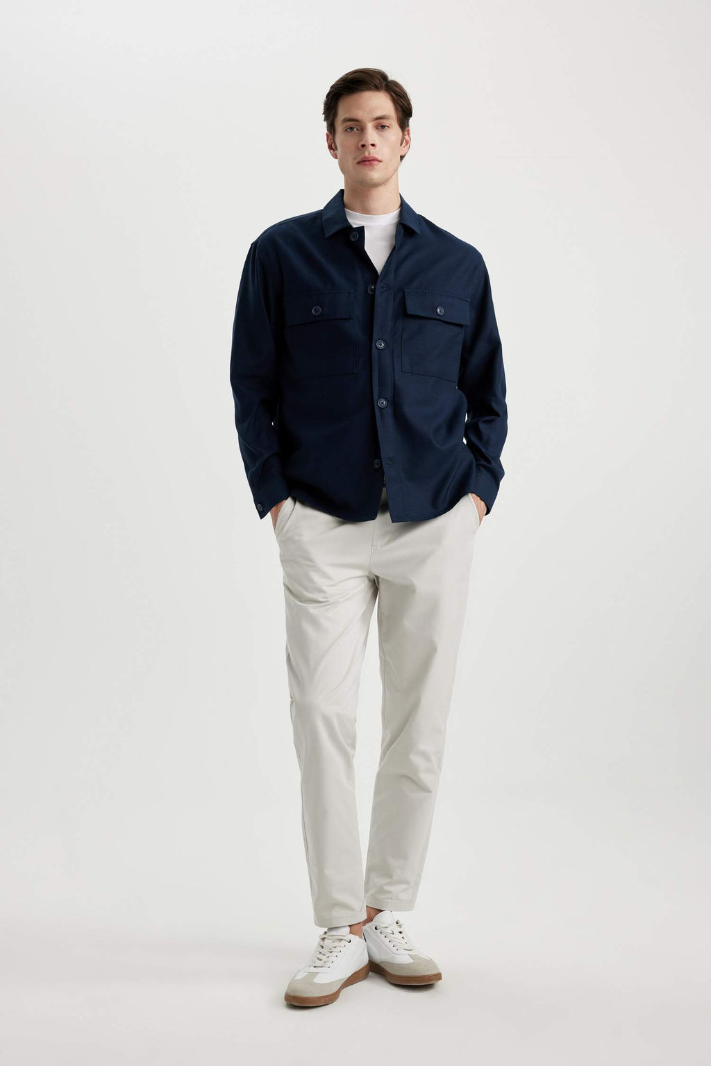 Yazl?k Jogger Chino Pantolon Beli Bagc?kl? Cepli Duz Paca - Defacto фото 3