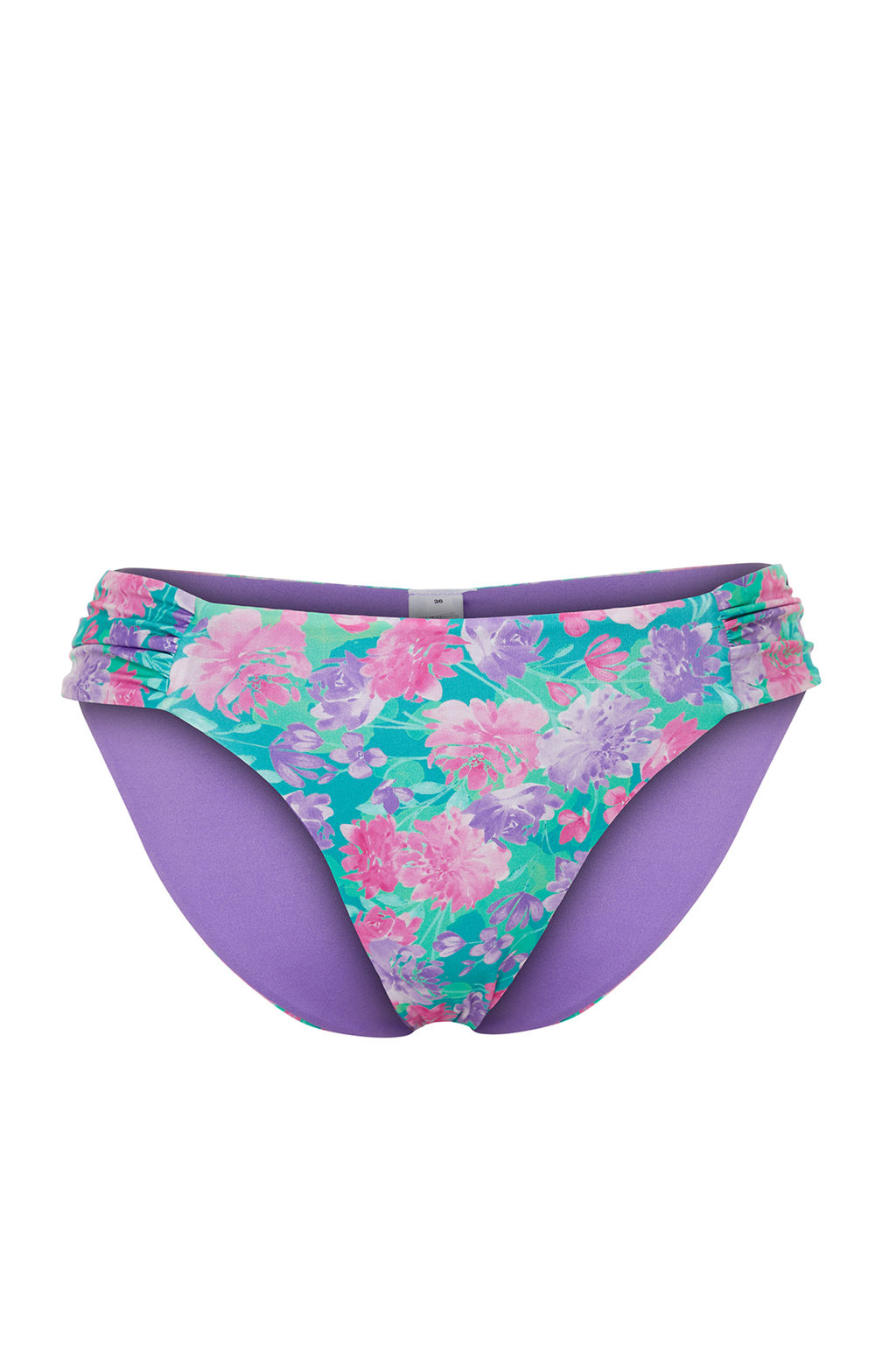 Cicek Desenli Buzgulu Brazilian Bikini Alt? TBESS24BA00120