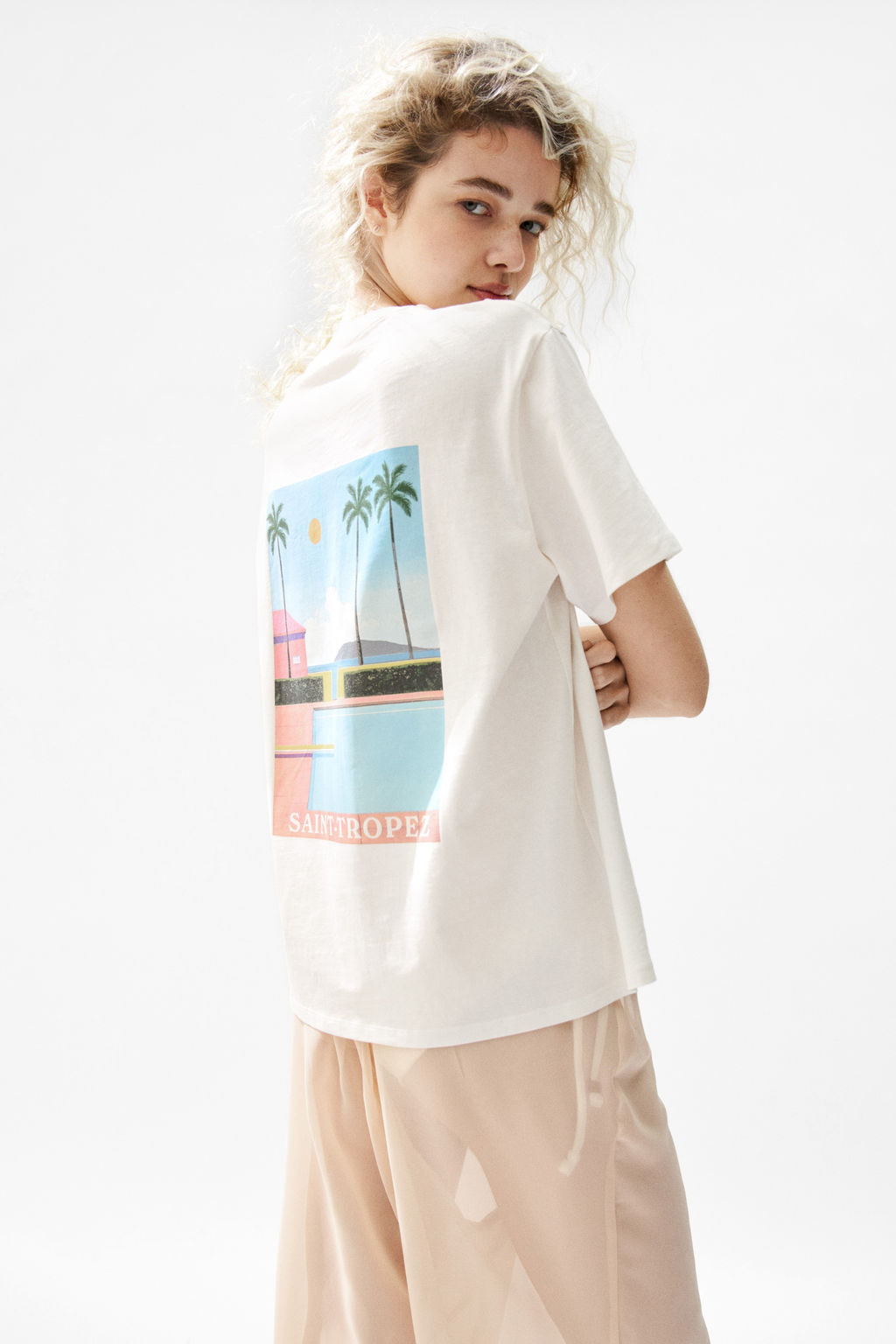 Camiseta estampada de algod?n - H&m фото 2
