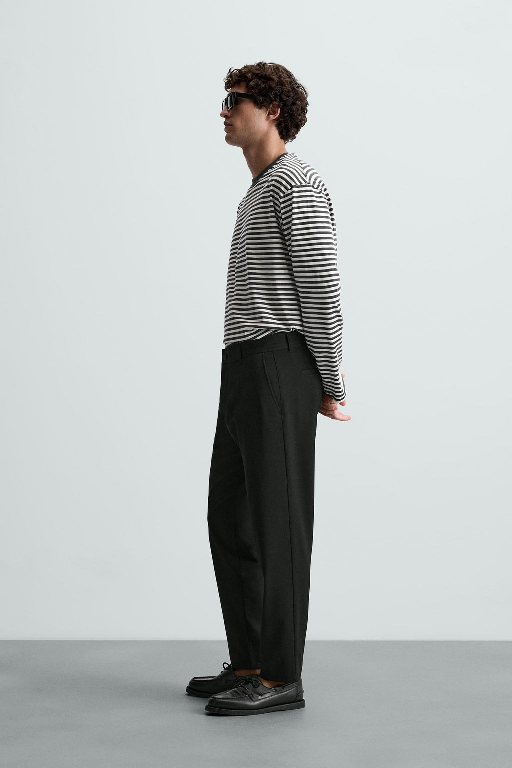 PANTAL?N CHINO ESTRUCTURA CONFORT / Negro - Zara фото 13