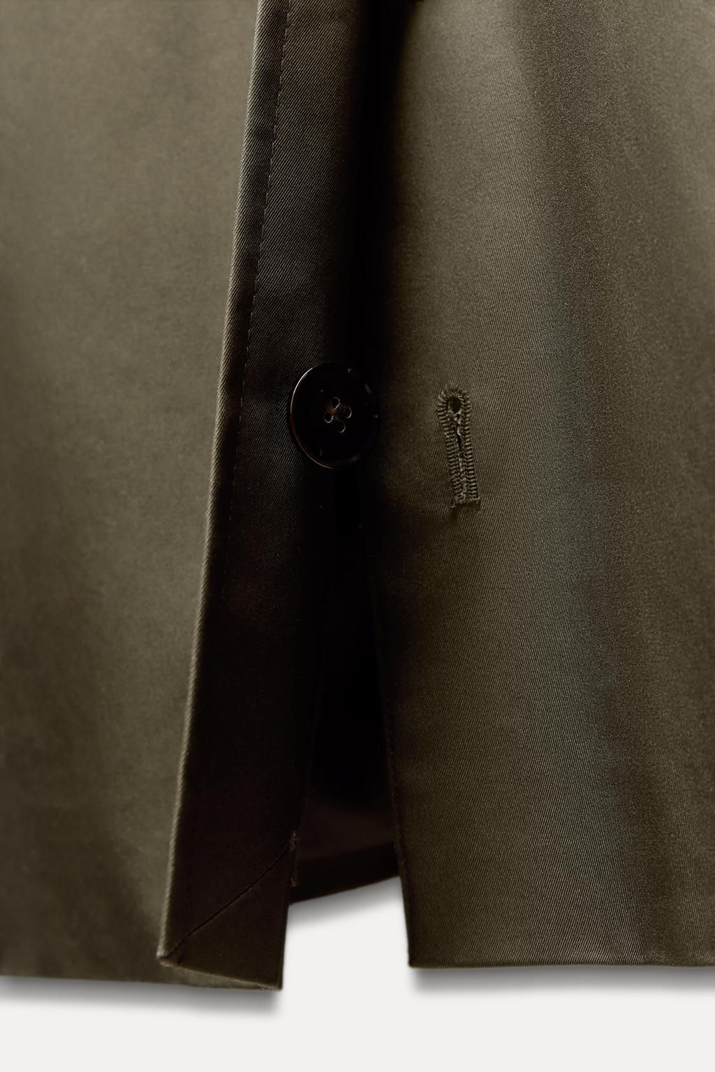 ZW COLLECTION WATER-REPELLENT TRENCH COAT - Zara фото 14