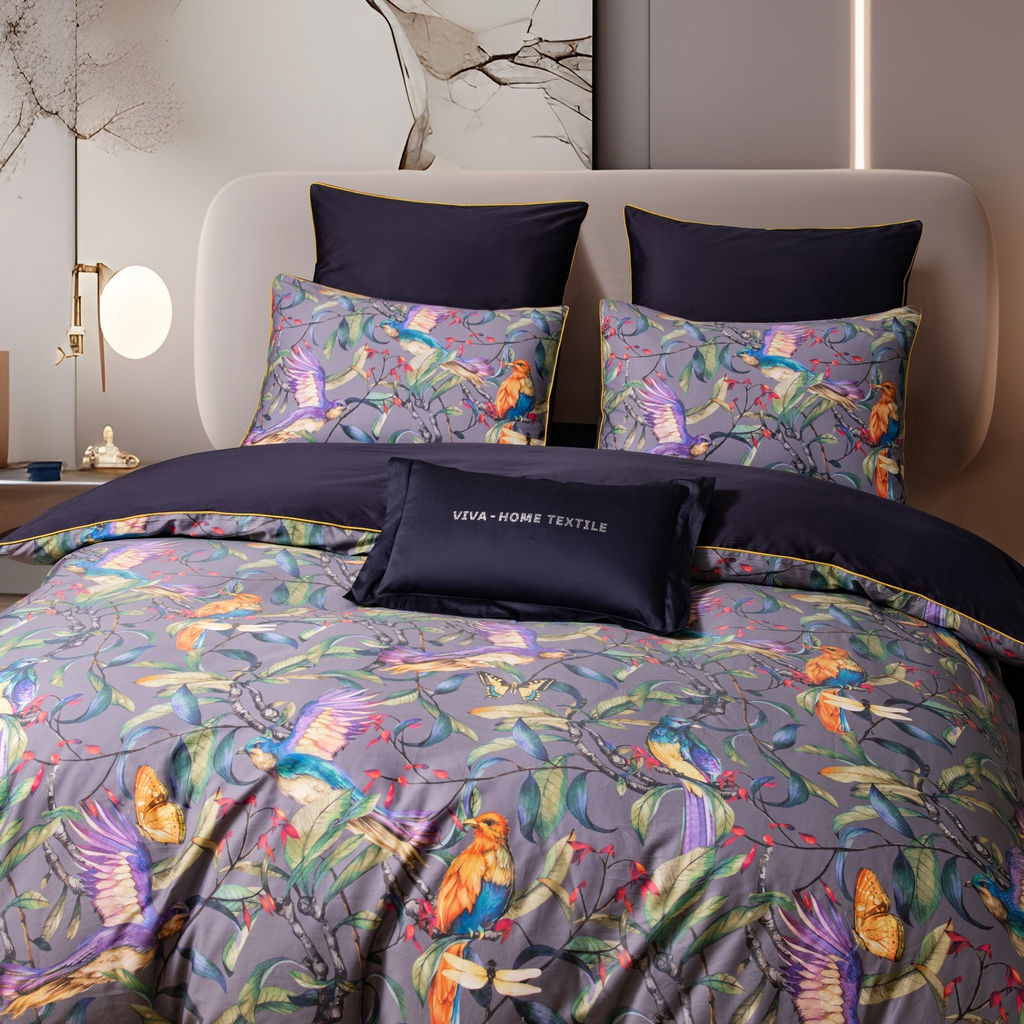 Комплект постельного белья Сатин Премиум на резинке CPAR032 160*200*30;180*200*30;140*200*30 Евро 4 Наволочки