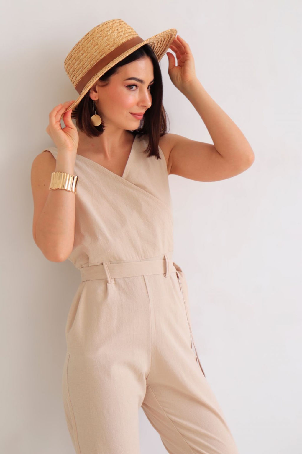 Martichelli Комбинезон хлопковый бежевый  фото 15