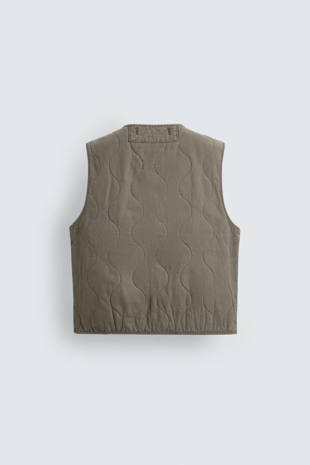 CHALECO LAVADO PESPUNTES / Khaki - Zara фото 9