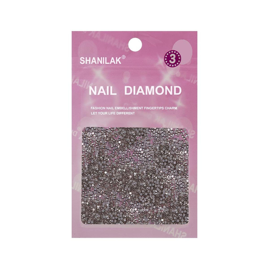 Nail Art Стразы для ногтей №3, серебристый  фото 2