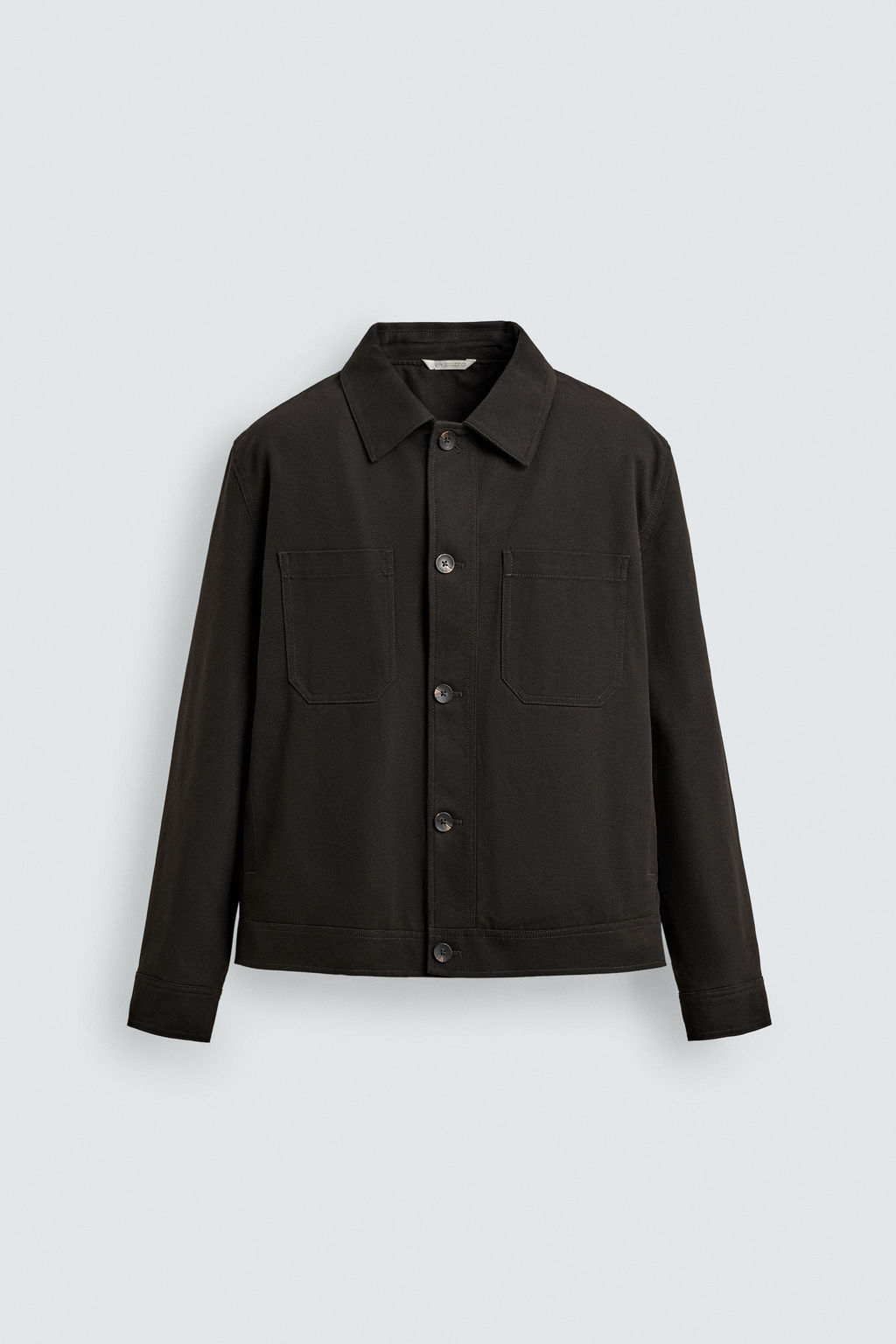 SOBRECAMISA ACOLCHADA BOLSILLOS / Chocolate - Zara фото 7