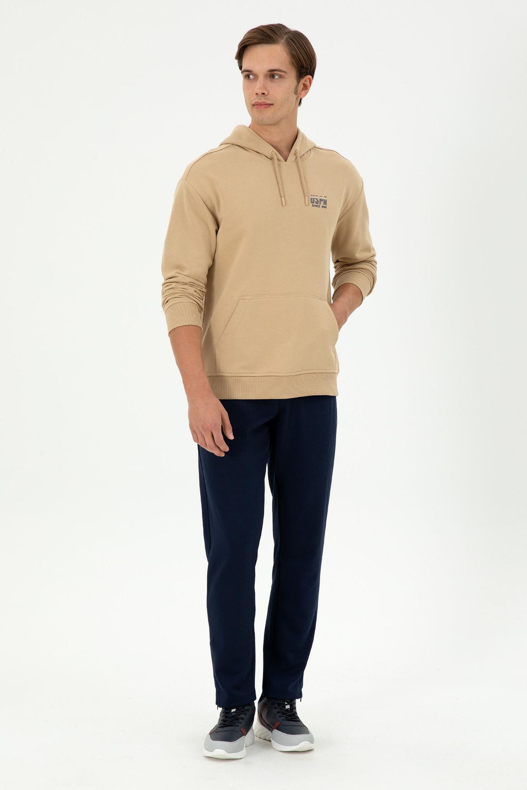 Мужская толстовка песочного цвета Неожиданная скидка в корзине - U.s. polo assn фото 4