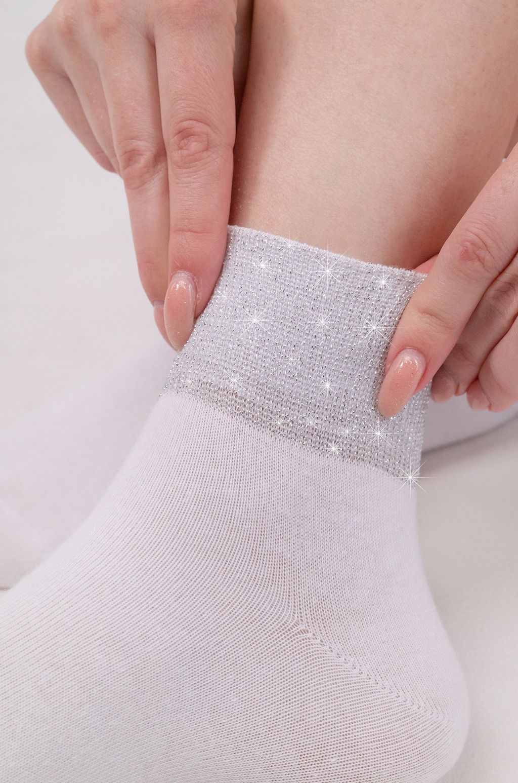 Женские носки с люрексом Happy Fox  фото 4