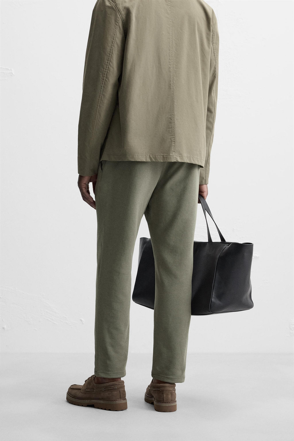 COMFORT FIT JOGGER WAIST TROUSERS - Zara фото 3