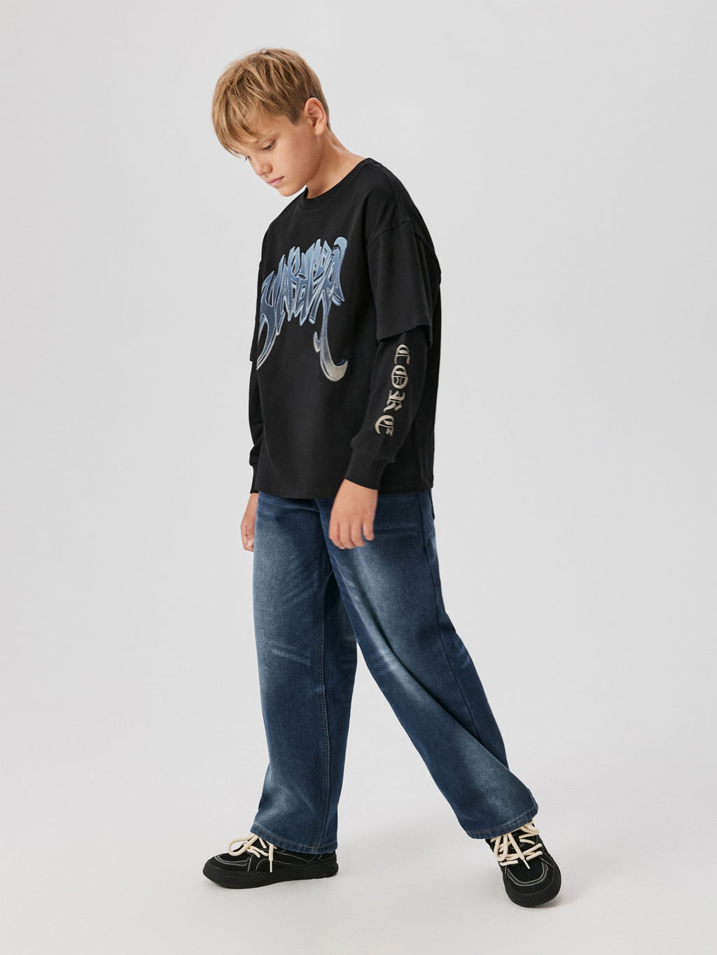 ACOOLA / Джемпер детский для мальчиков Barrett черный фото 2