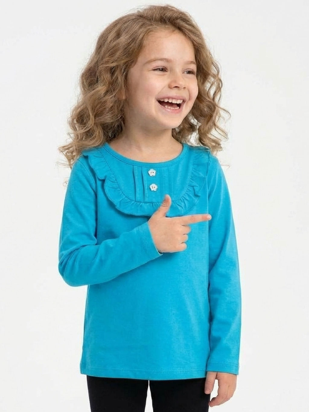 Футболка (лонгслив) UD 1145 розовый - Mini maxi фото 11