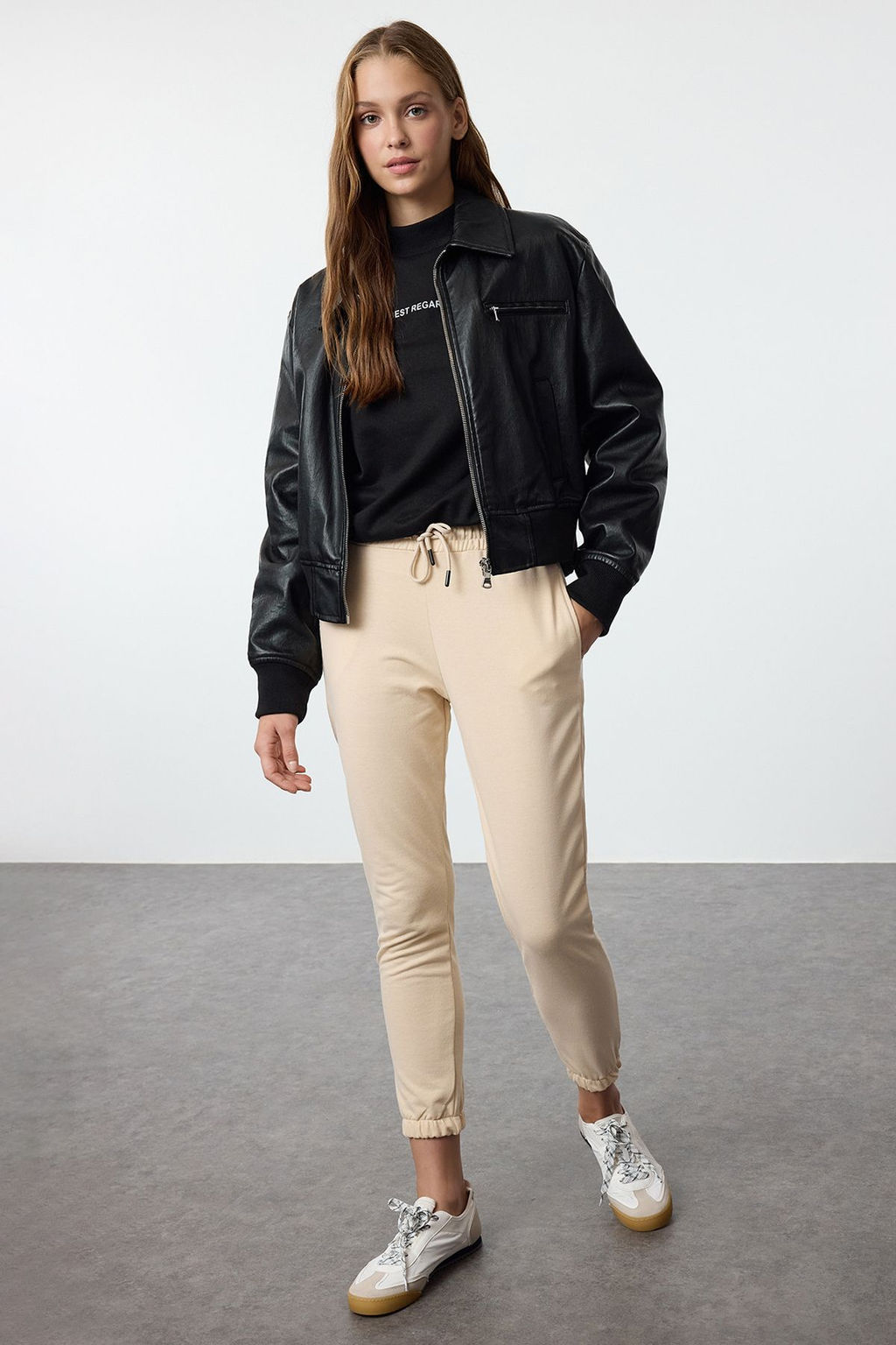 Siyah Basic Jogger Ince Orme Esofman Alt? Pantolon TWOAW21EA0194 - Trendyolmilla фото 13