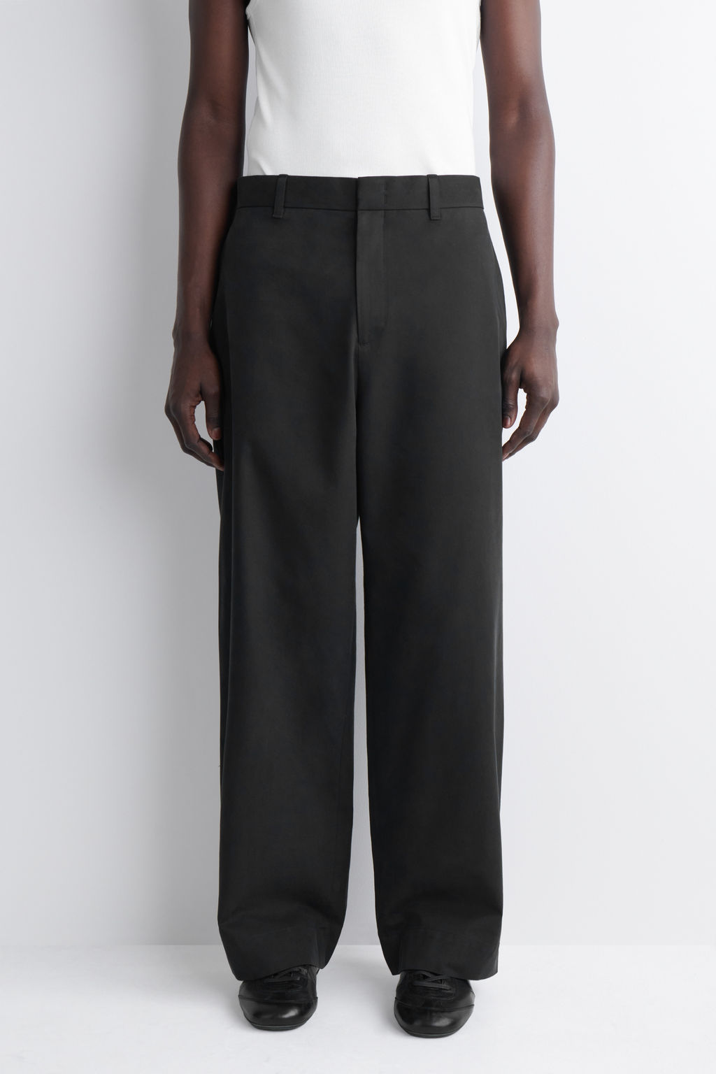 PANTAL?N CHINO WIDE LEG DE ALGOD?N - H&m фото 5