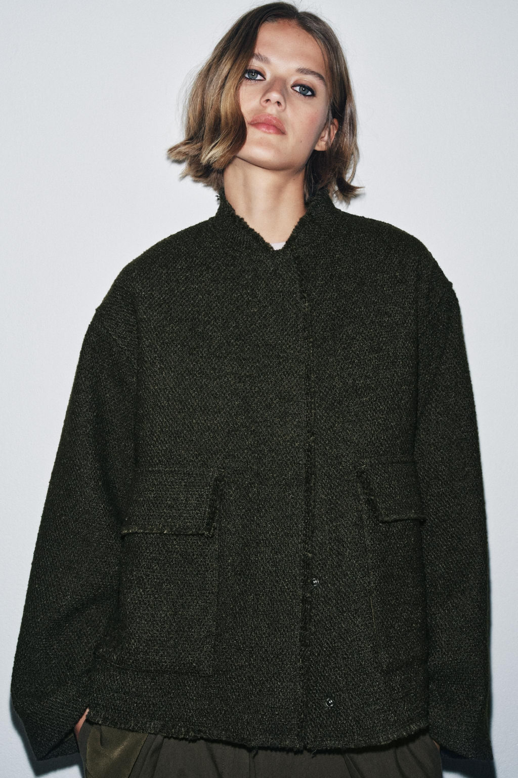 TEXTURED WOOL BLEND JACKET ZW COLLECTION - Zara фото 2