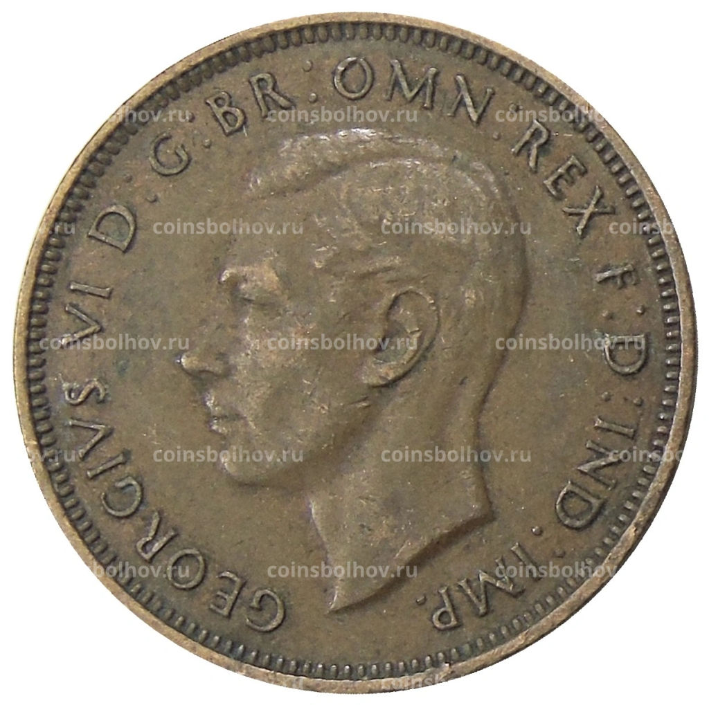 1/2 пенни 1938 года Австралия