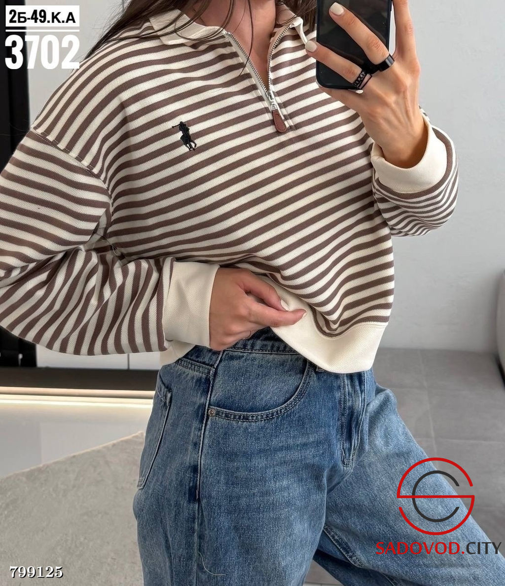 свитшот на замке (в полоску) - Bruno фото 3