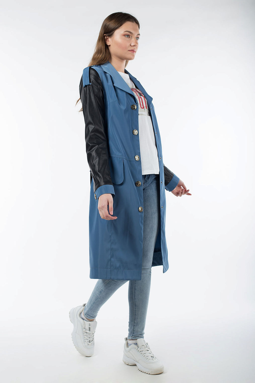 03-1710 Плащ женский (пояс) - El podio фото 8