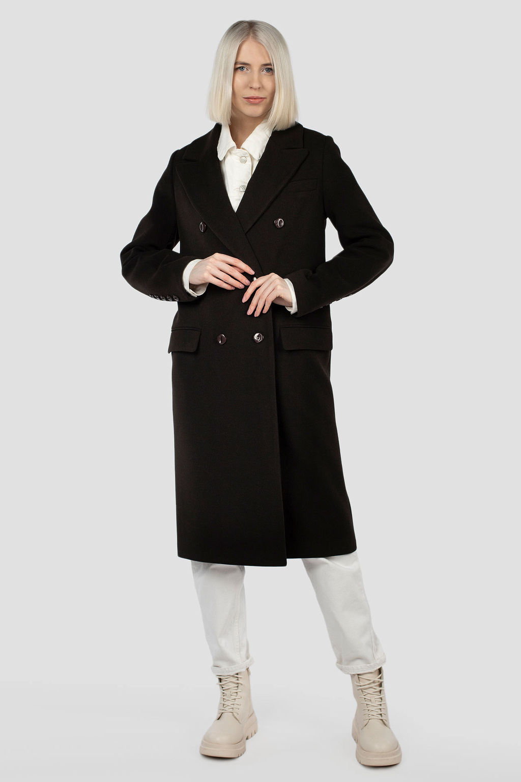 01-11427 Пальто женское демисезонное - El podio фото 2