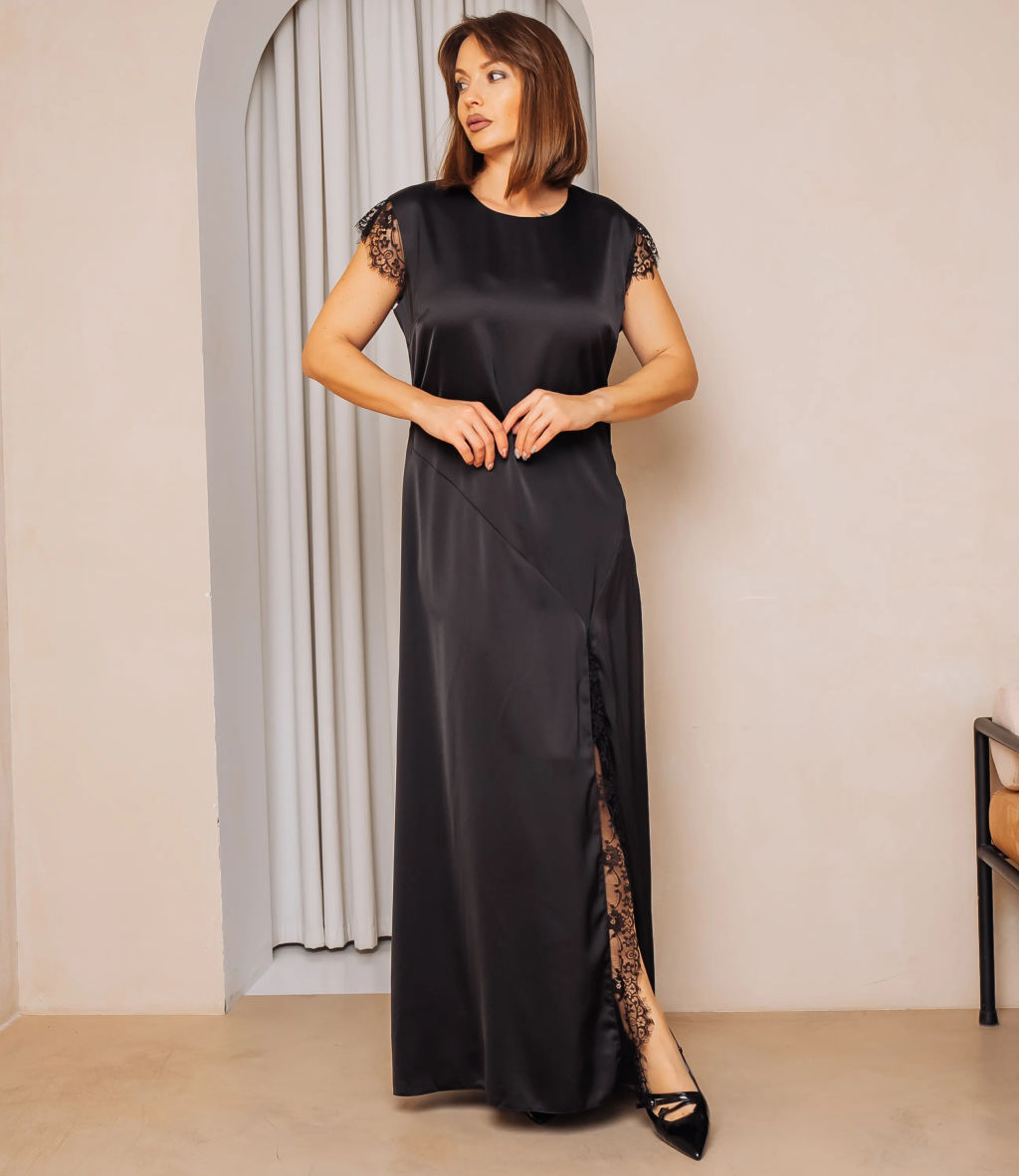 Платье #ОКТ025023, чёрный - Dommod фото 4