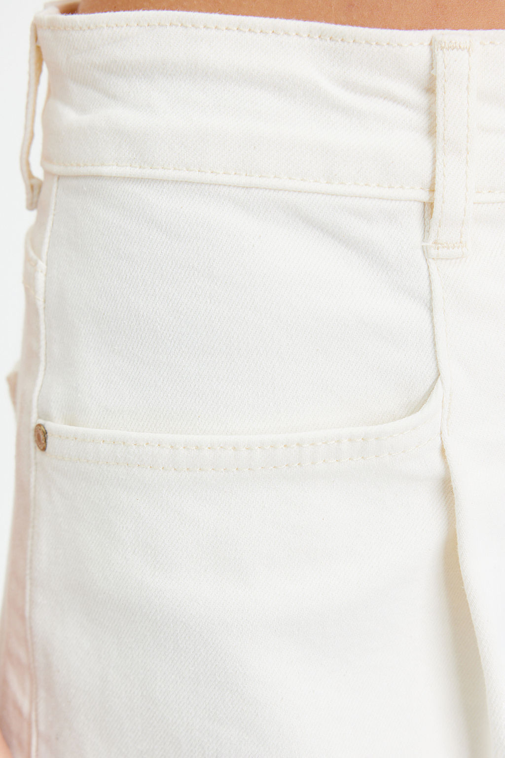 Bej Dikis Detayl? Yuksek Bel Denim Bermuda TWOSS24SR00004 - Trendyolmilla фото 11