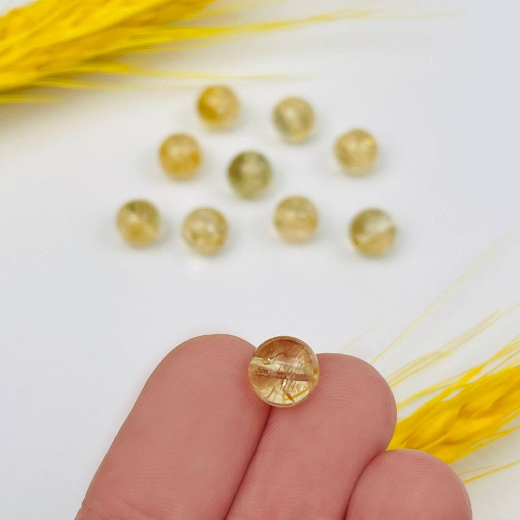 Бусины для украшений из Цитрина (10 шт)