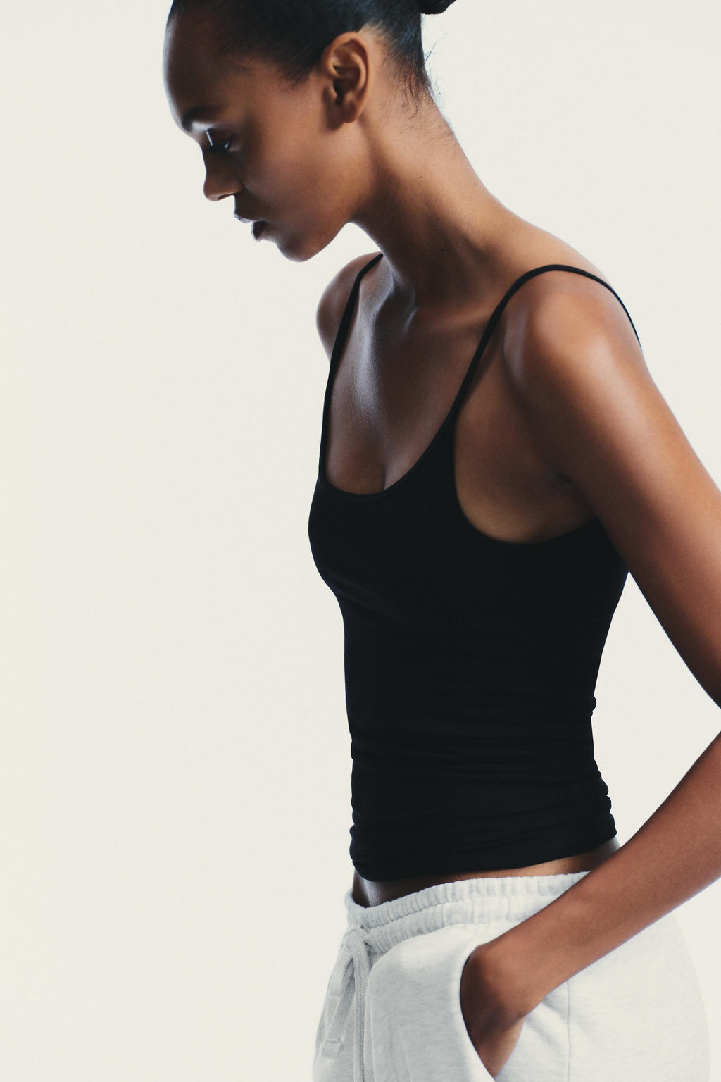 LYOCELL T-SHIRT WITH INNER TOP - Zara фото 4