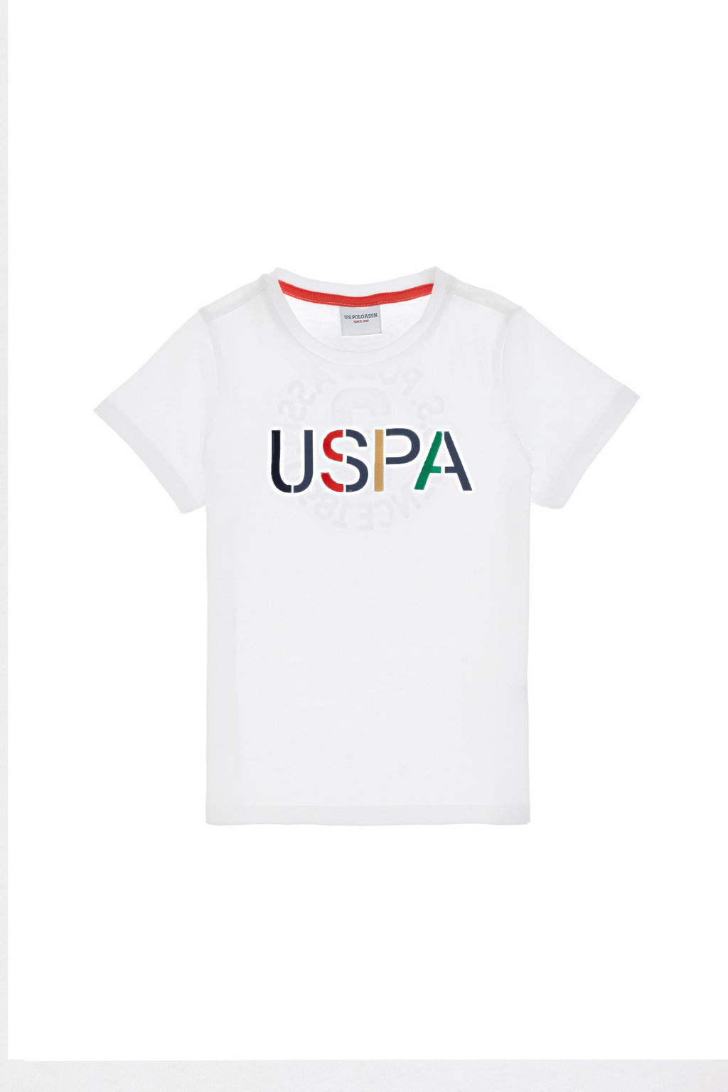 Erkek _ocuk Beyaz Bisiklet Yaka Ti__rt Sepette S_rpriz _ndirim - U.s. polo assn фото 2
