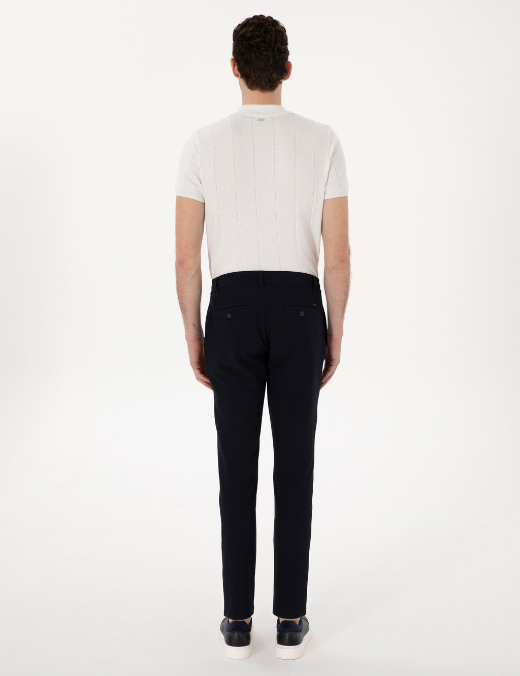 Lacivert Slim Fit Jogger Kanvas Pantolon - Pierre cardin фото 4