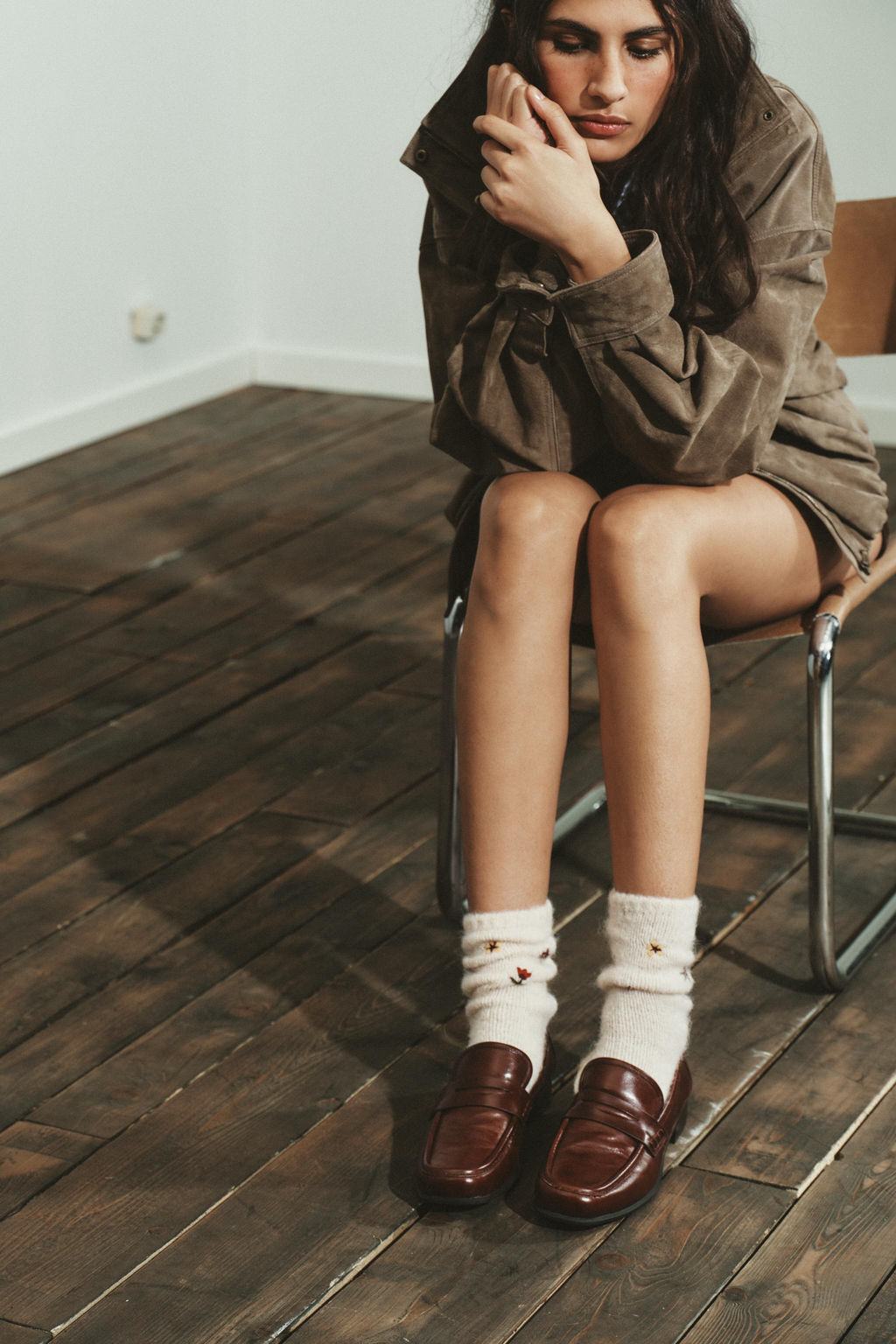 EMBROIDERED FLORAL SOCKS - Zara фото 3