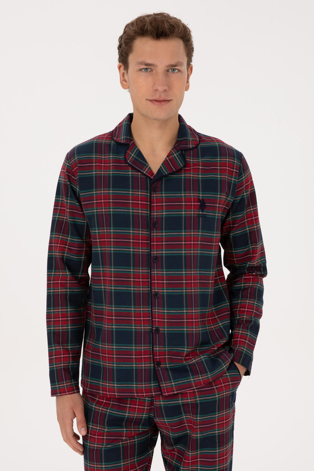 Erkek Bordo Pijama Tak_m_ - U.s. polo assn фото 3