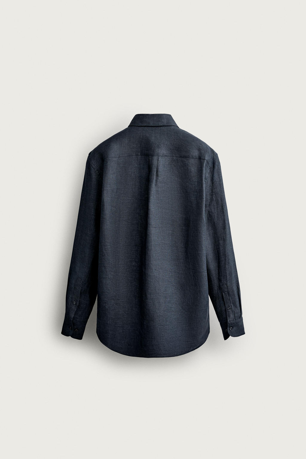 CAMISA REGULAR FIT 100% LINO / Azul / ?ndigo - Zara фото 7