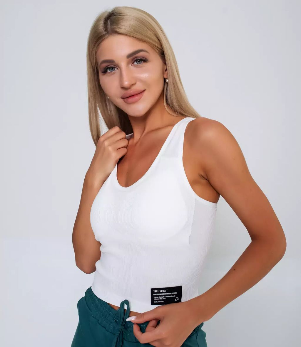 Топ #КТFY8408, белый - Dommod фото 5