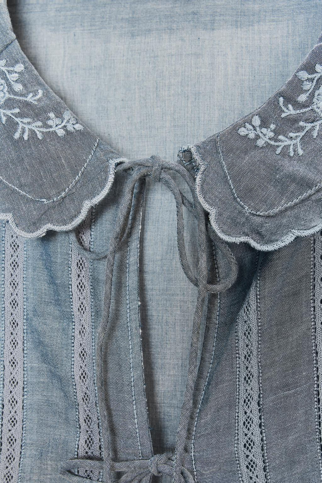 EMBROIDERED CROP SHIRT - Zara фото 4