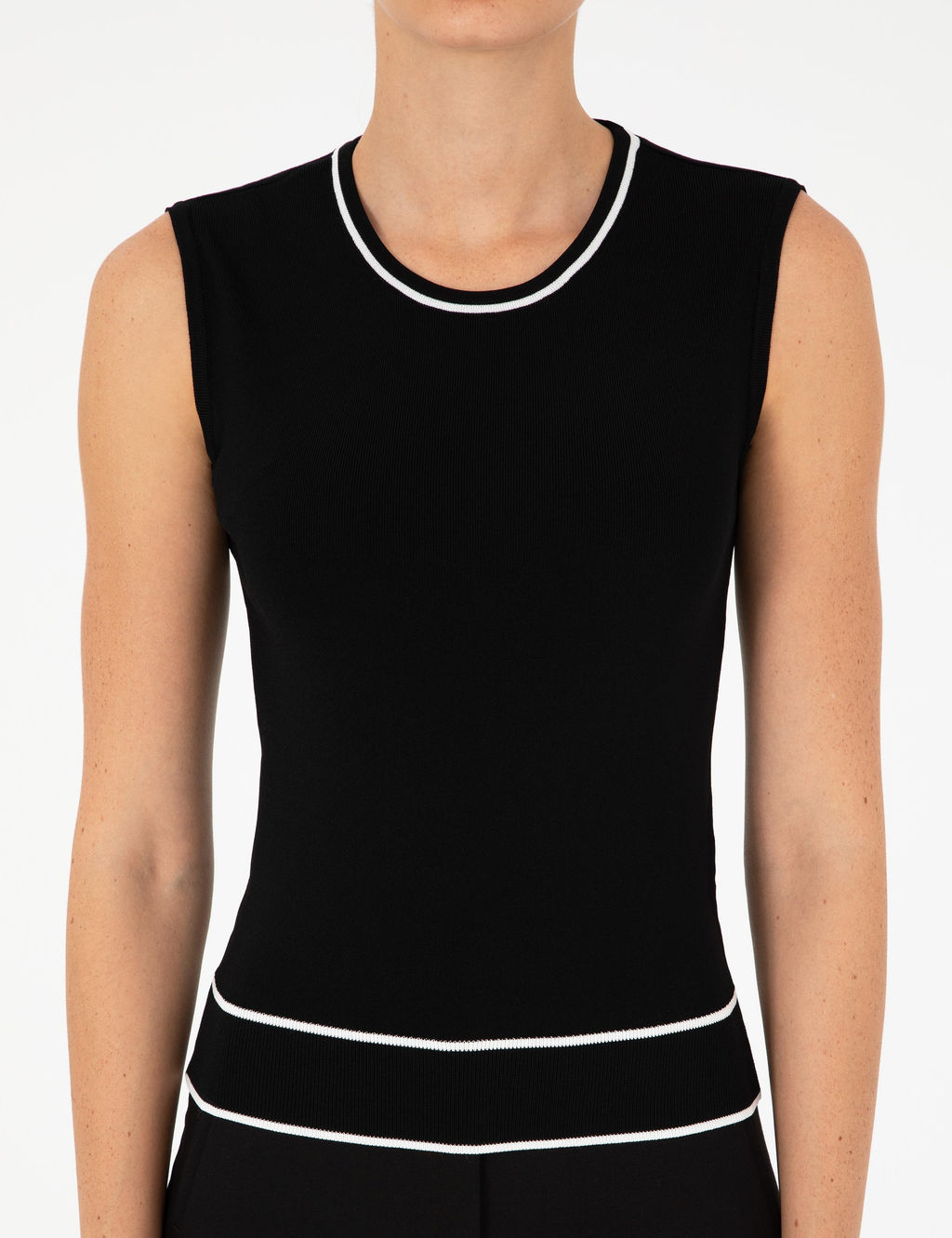 Siyah Slim Fit Triko Bluz - Pierre cardin фото 6