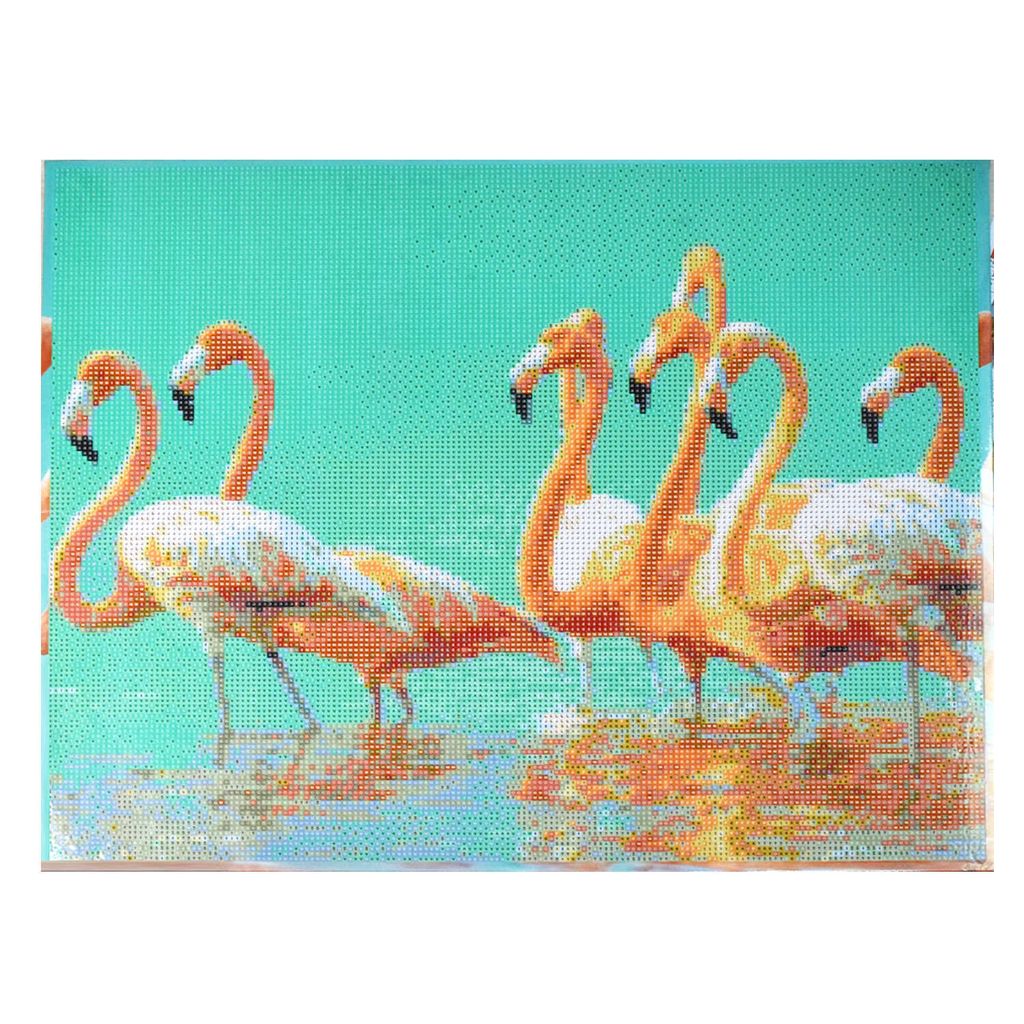 Набор для творчества Алмазная мозаика арт. 59827 / 16 СТРАНА РОЗОВЫХ ФЛАМИНГО размер: 40*50 см - Феникс+ фото 4