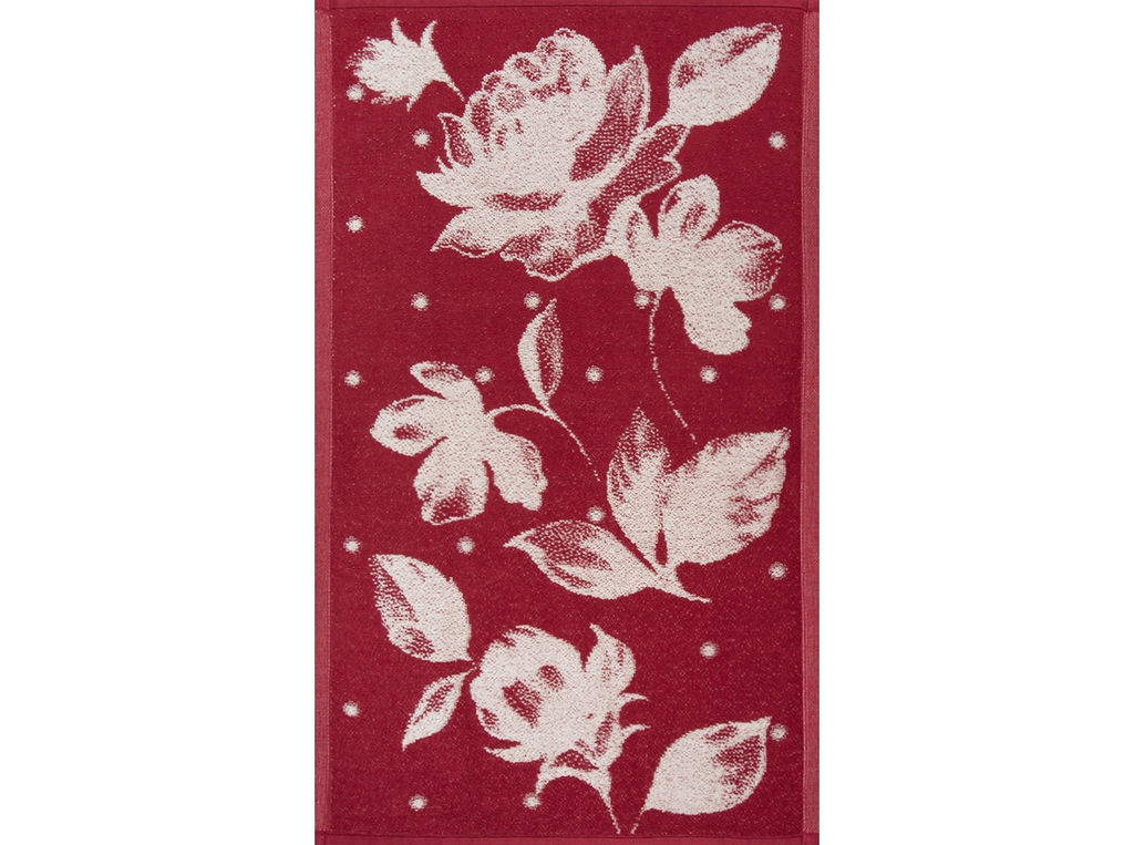Полотенце махровое 6с104.411ж1 Вальс цветов(бордо) 67х40см