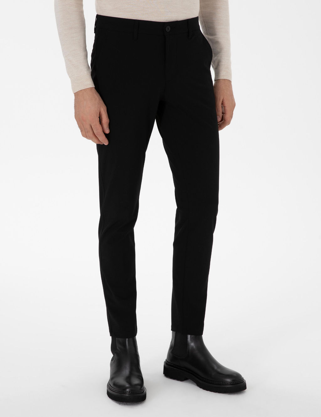 Siyah Slim Fit Kanvas Pantolon - Cacharel фото 2