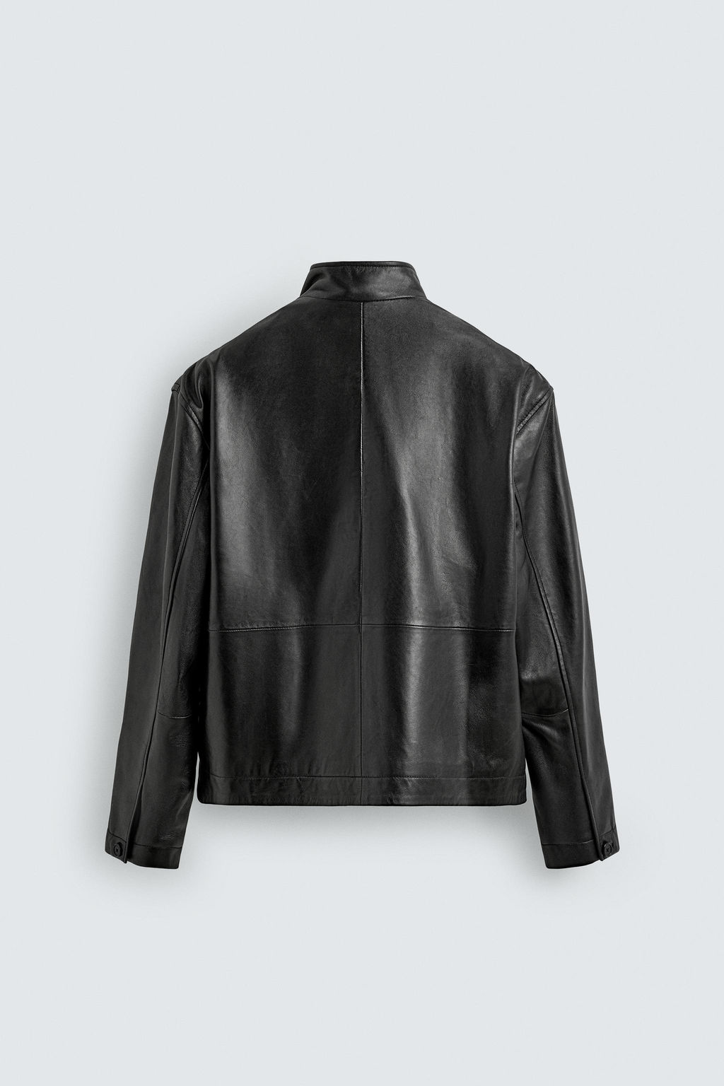 RELAXED FIT LEATHER JACKET - Zara фото 7